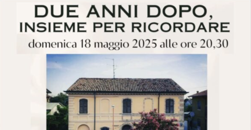 Due anni dopo insieme per ricordare